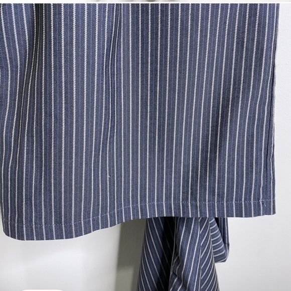 Lulu’s Negotiation Slate Striped Midi Jumpsuit - Picture 8 of 9